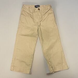 Chaps Brand Size 3T Khaki Belted Bottoms Button Closure With Pockets